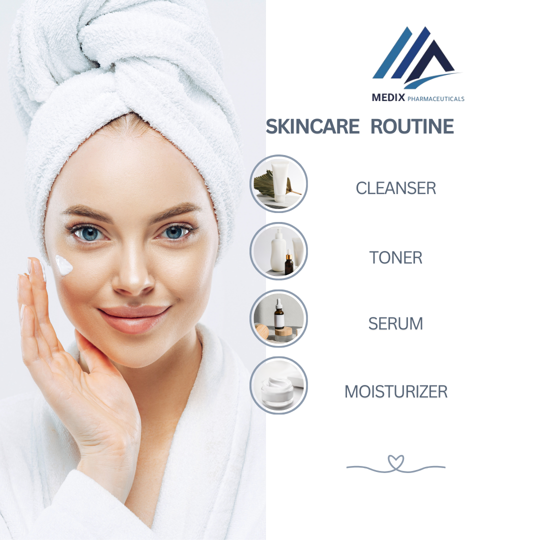 White and Blue Simple Beauty Skincare Instagram Post